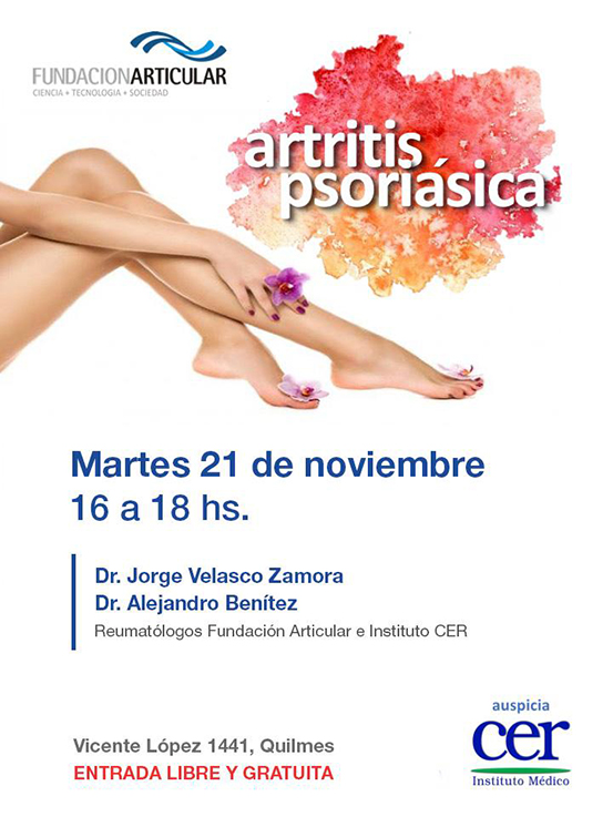 Charla para pacientes y familiares sobre Psoriasis y Artritis Psoriásica